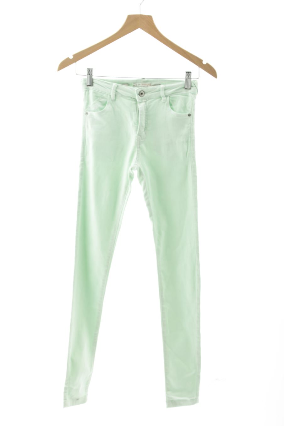 Jeans Bershka de la taille 34, de couleur vert