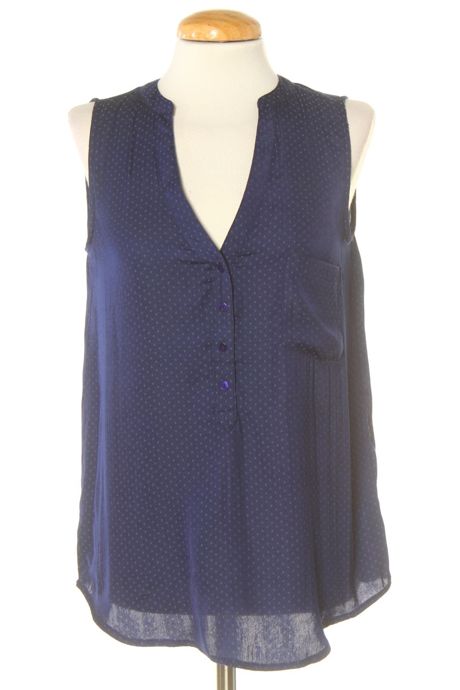 Blusa de manga corta de Stradivarius de la talla S, de color azul marino
