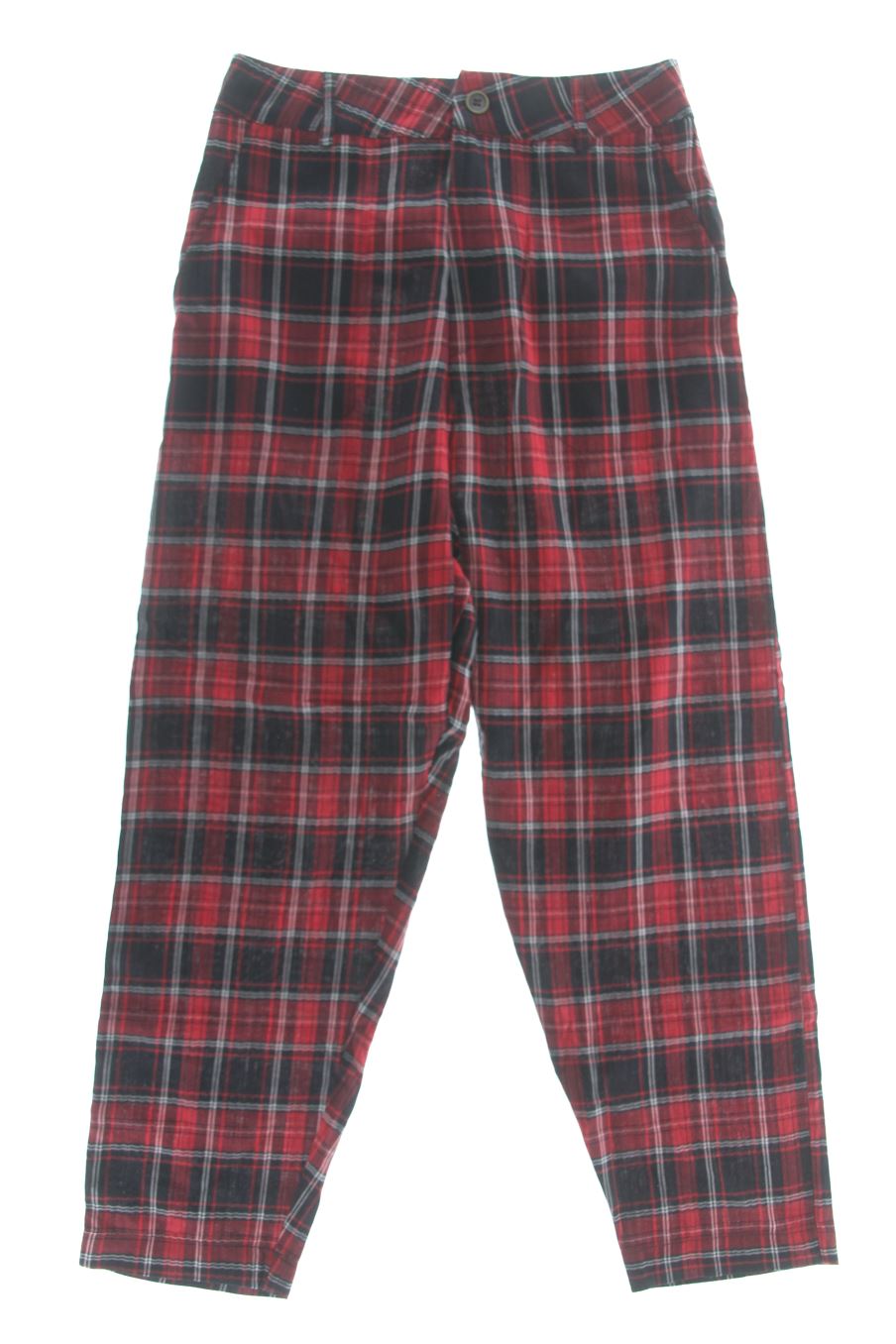 Pantalón de Zara de la talla XS, de color cuadros