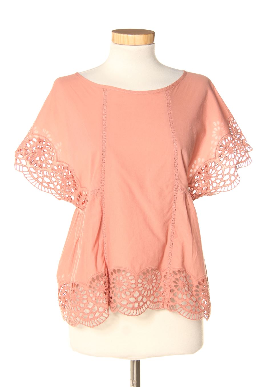 Blouse à manches courtes Promod de la taille M, de couleur rose