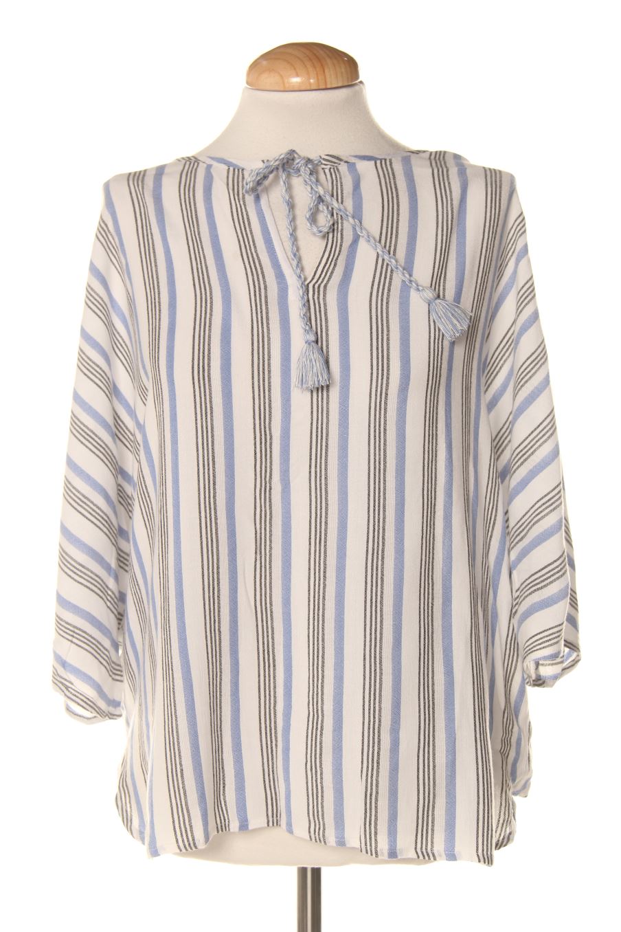 Blusa a maniche corte de Textura de la talla M, de color righe