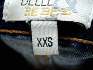 Jeans Belle & rebel de la taille XXS, de couleur bleu de denim