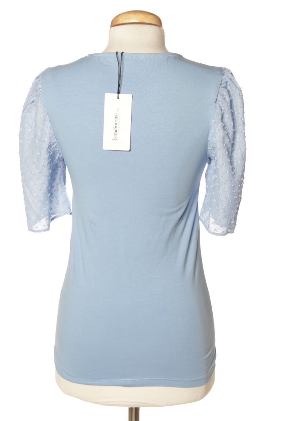 T-shirt Stradivarius de la taille S, de couleur bleu