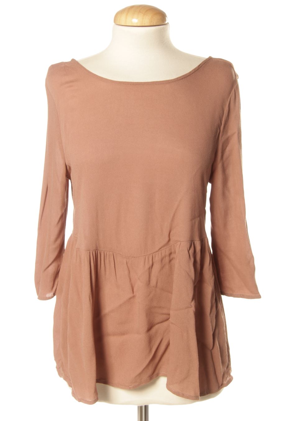 Blusa de manga larga de Pull & Bear de la talla S, de color beige