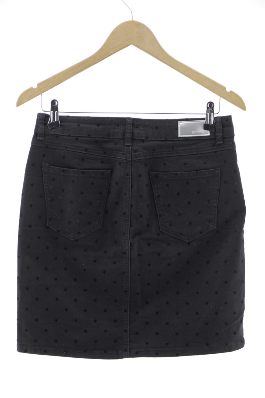 Jupe Amichi de la taille 38, de couleur noir de denim
