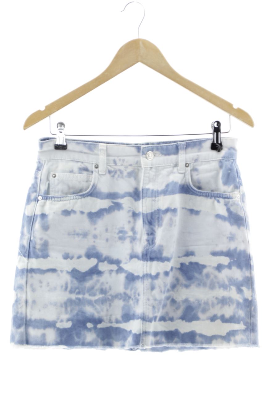 Jupe Mango de la taille M, de couleur bleu de denim