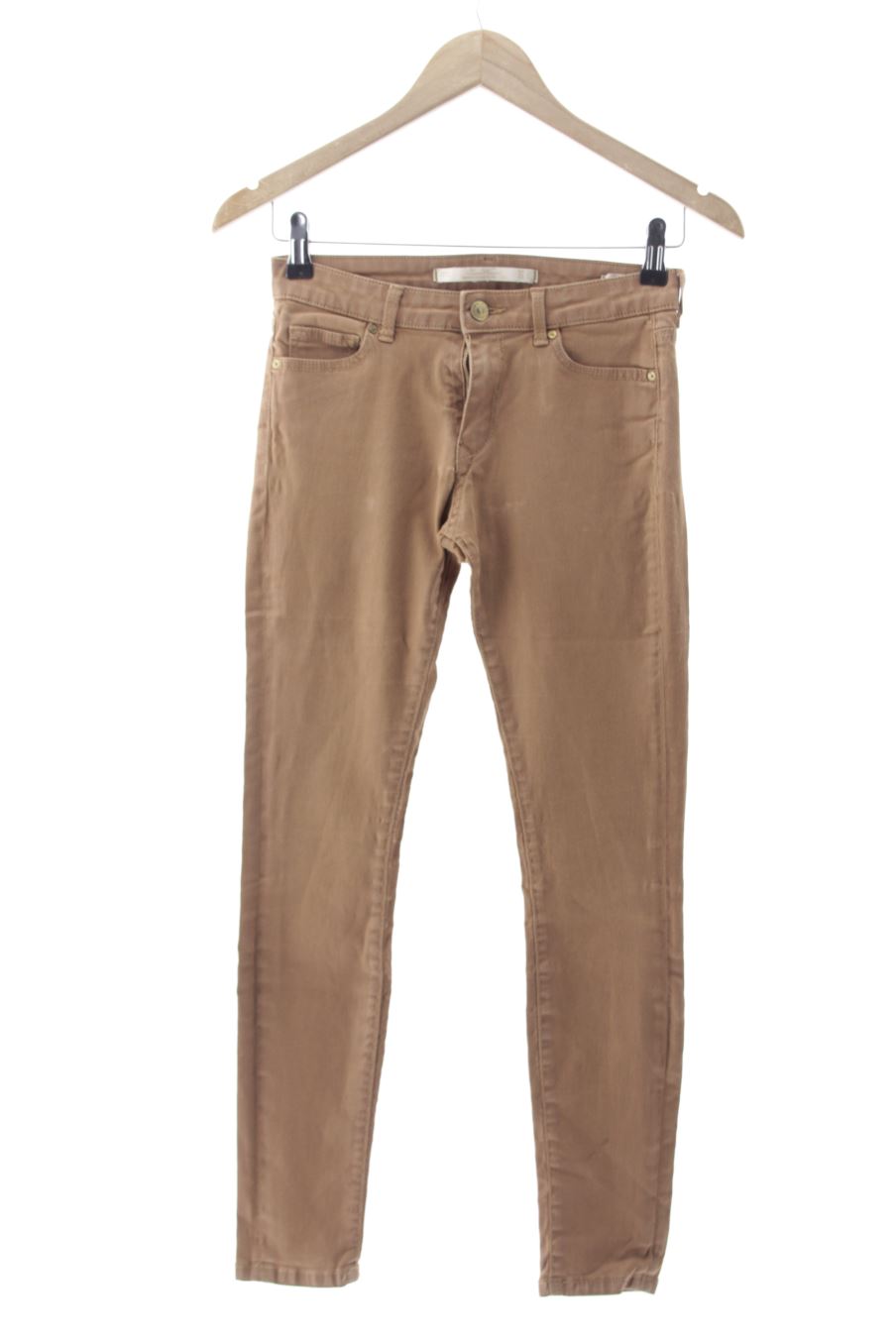 Jeans Zara de la taille 34, de couleur marron de denim