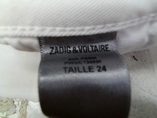 Jeans Zadig & Voltaire de la taille 34, de couleur blanc de denim