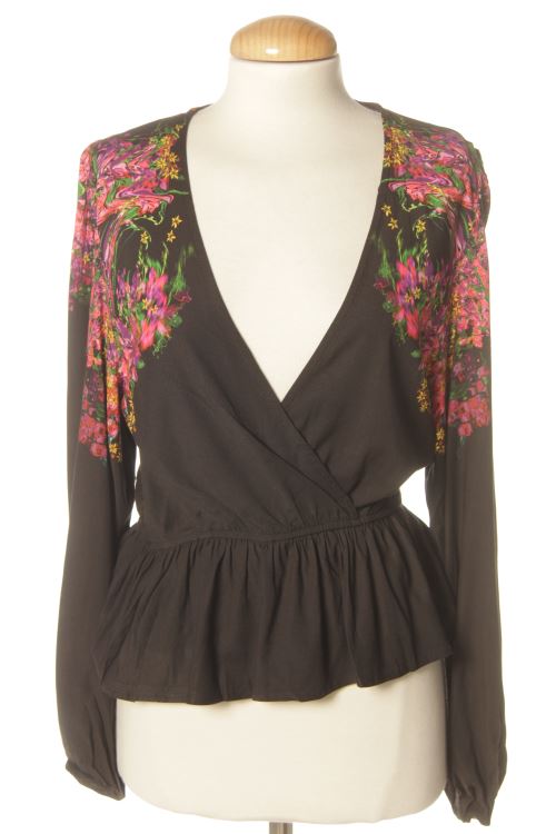Blusa a maniche lunghe