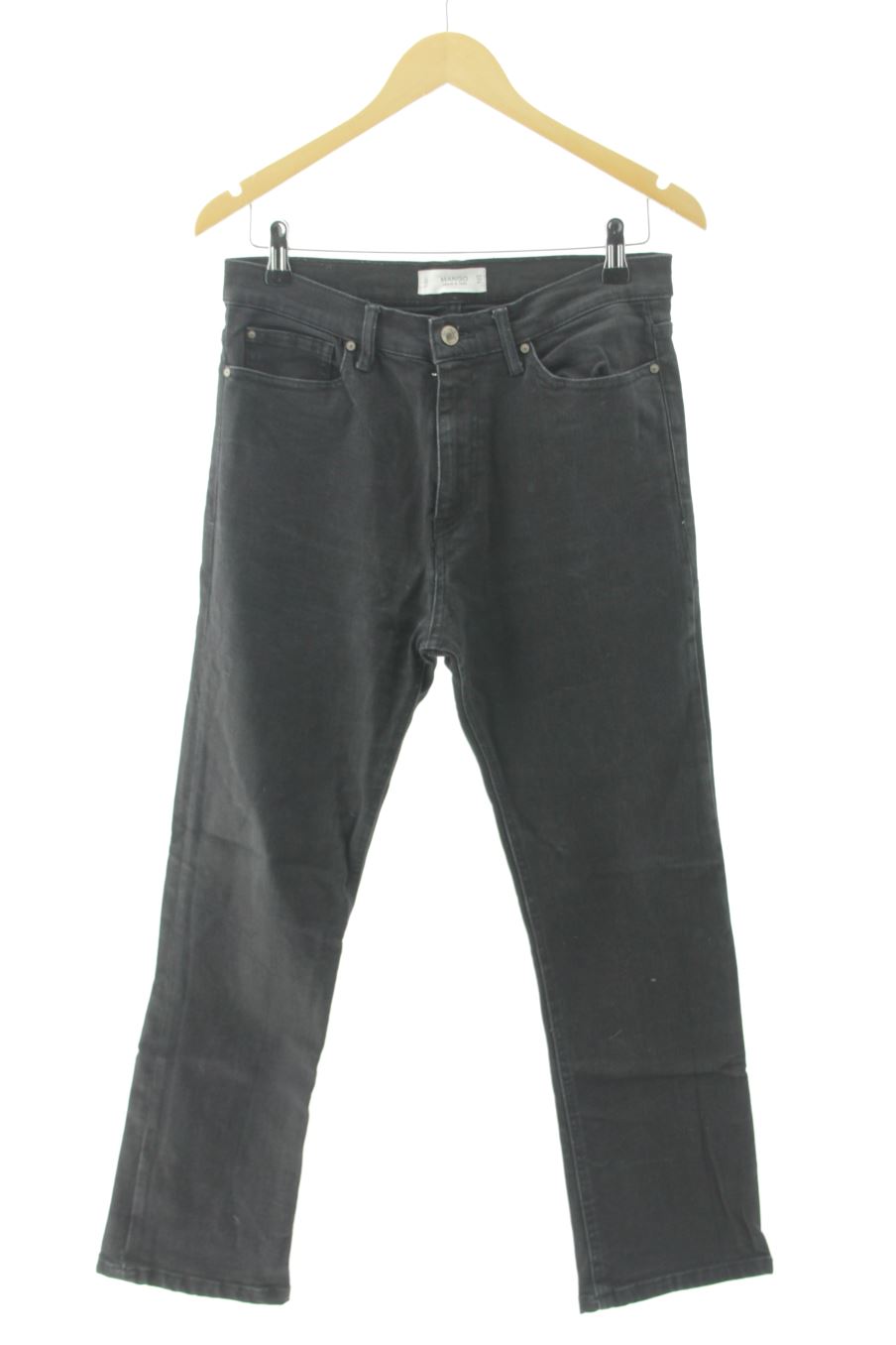 Jeans Mango de la taille 40, de couleur noir de denim