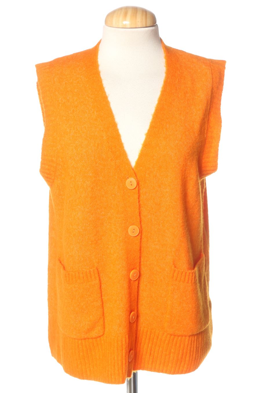 Gilet di stoffa de Massimo Dutti de la talla M, de color arancione