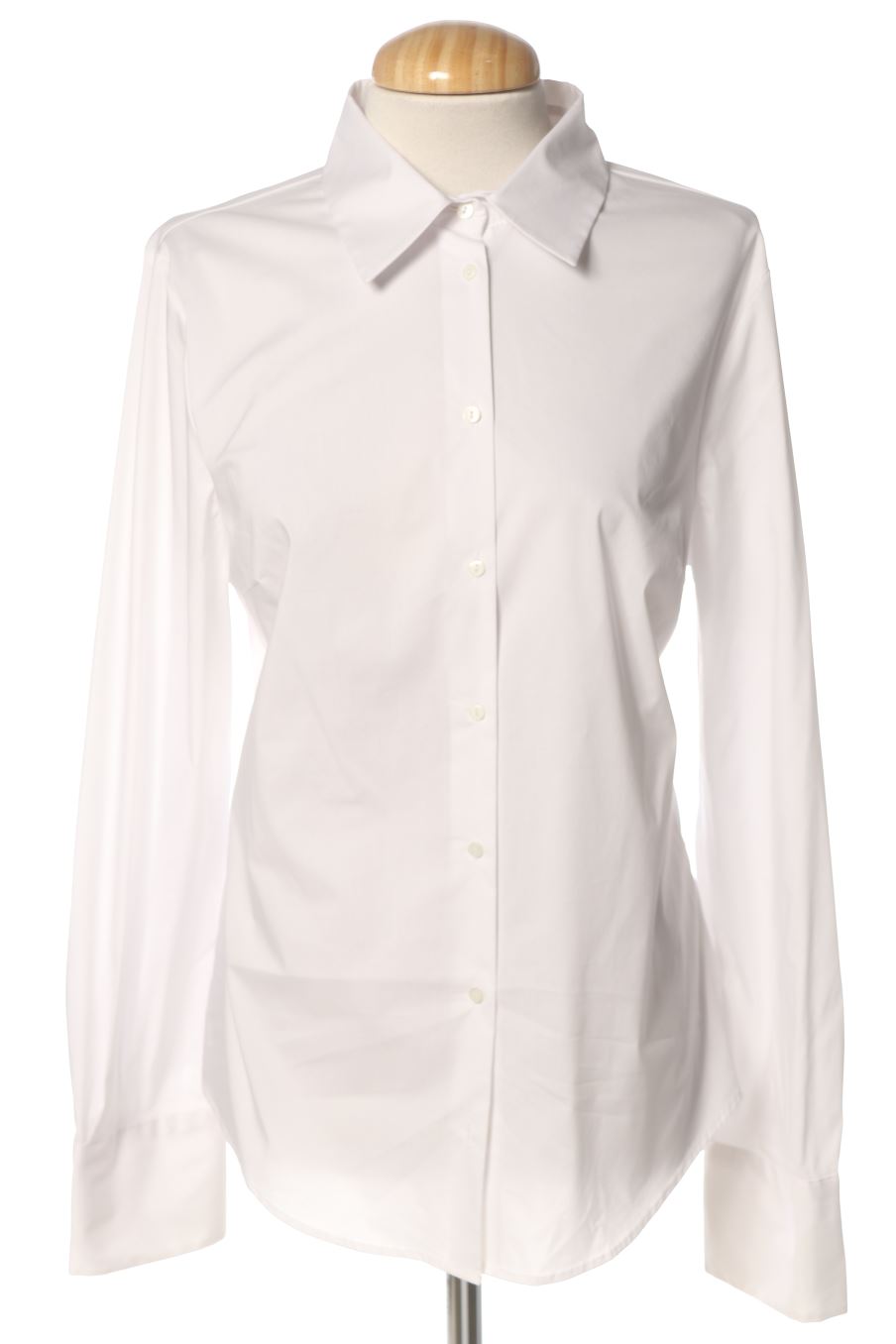 Camisa de Zara de la talla L, de color blanco