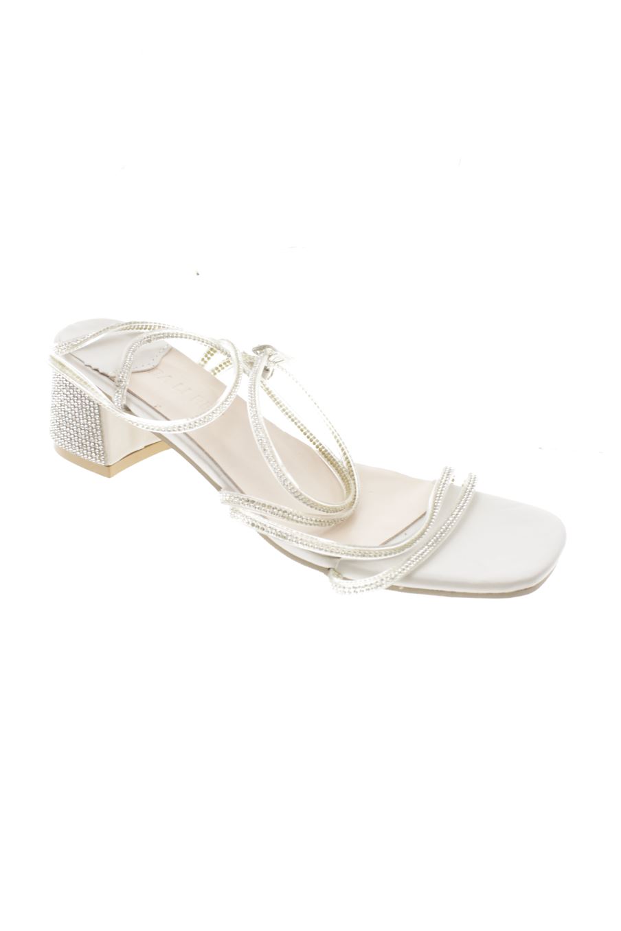 Sandalias tacon de DA LI REN de la talla 40, de color gris de