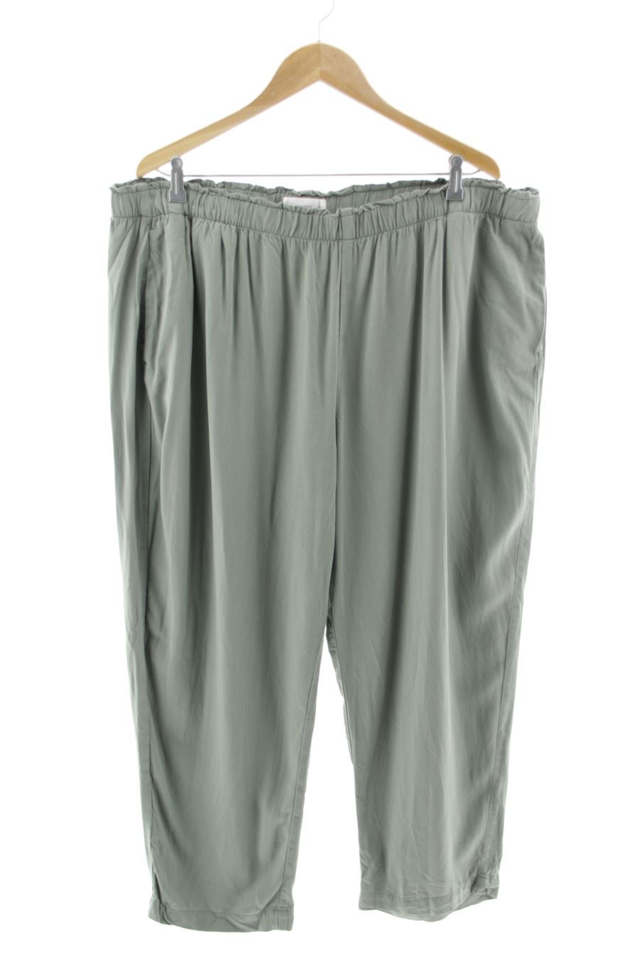 Pantalón Casual de Mango de la talla XL, de color verde