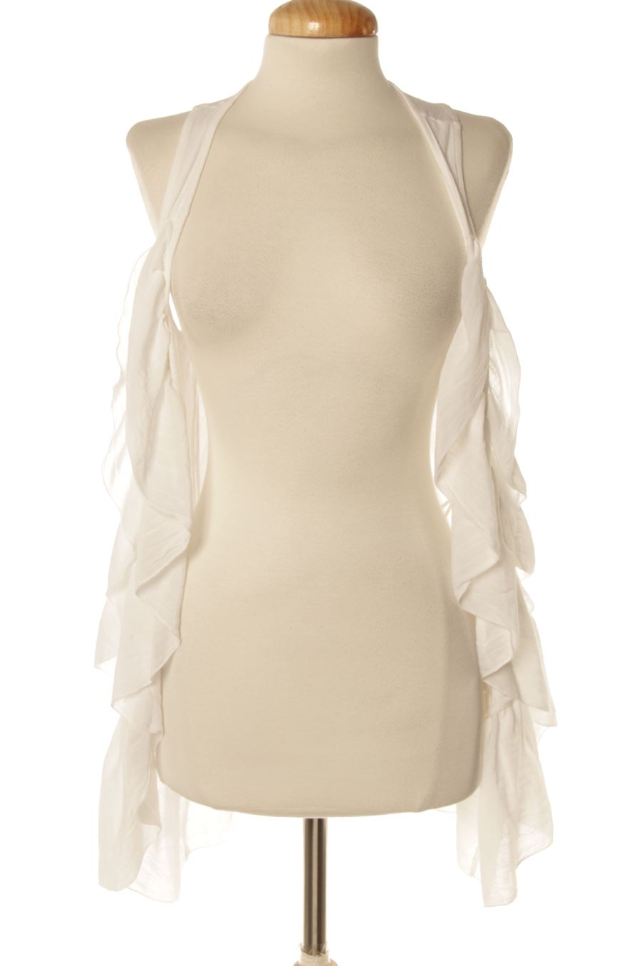 Chaleco de tela de H&M de la talla XS, de color blanco