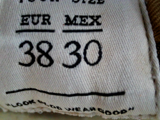Vaquero de Pull & Bear de la talla 38, de color marrón de ropa vaquera
