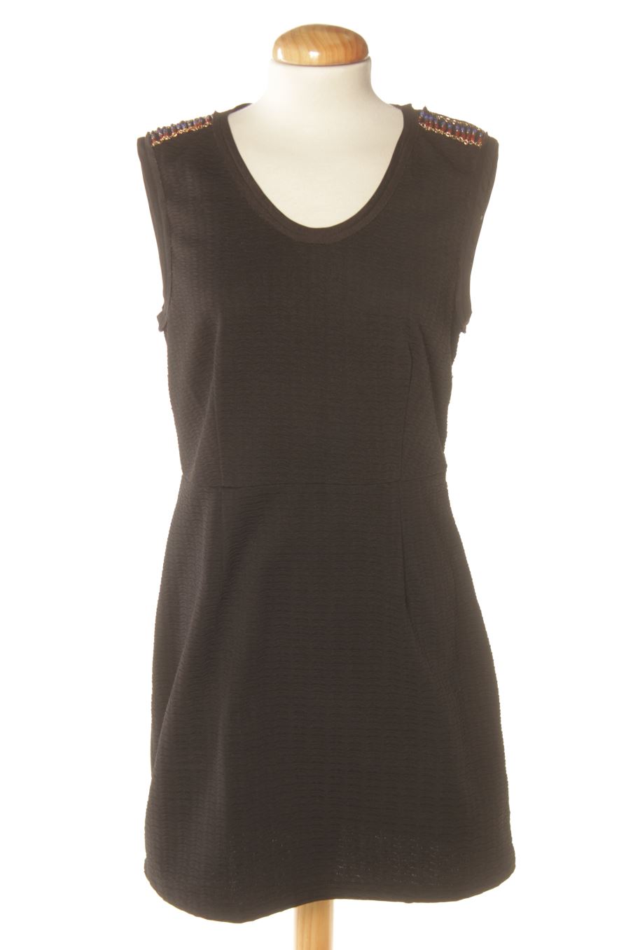 Robe casual Color Block de la taille M, de couleur noir
