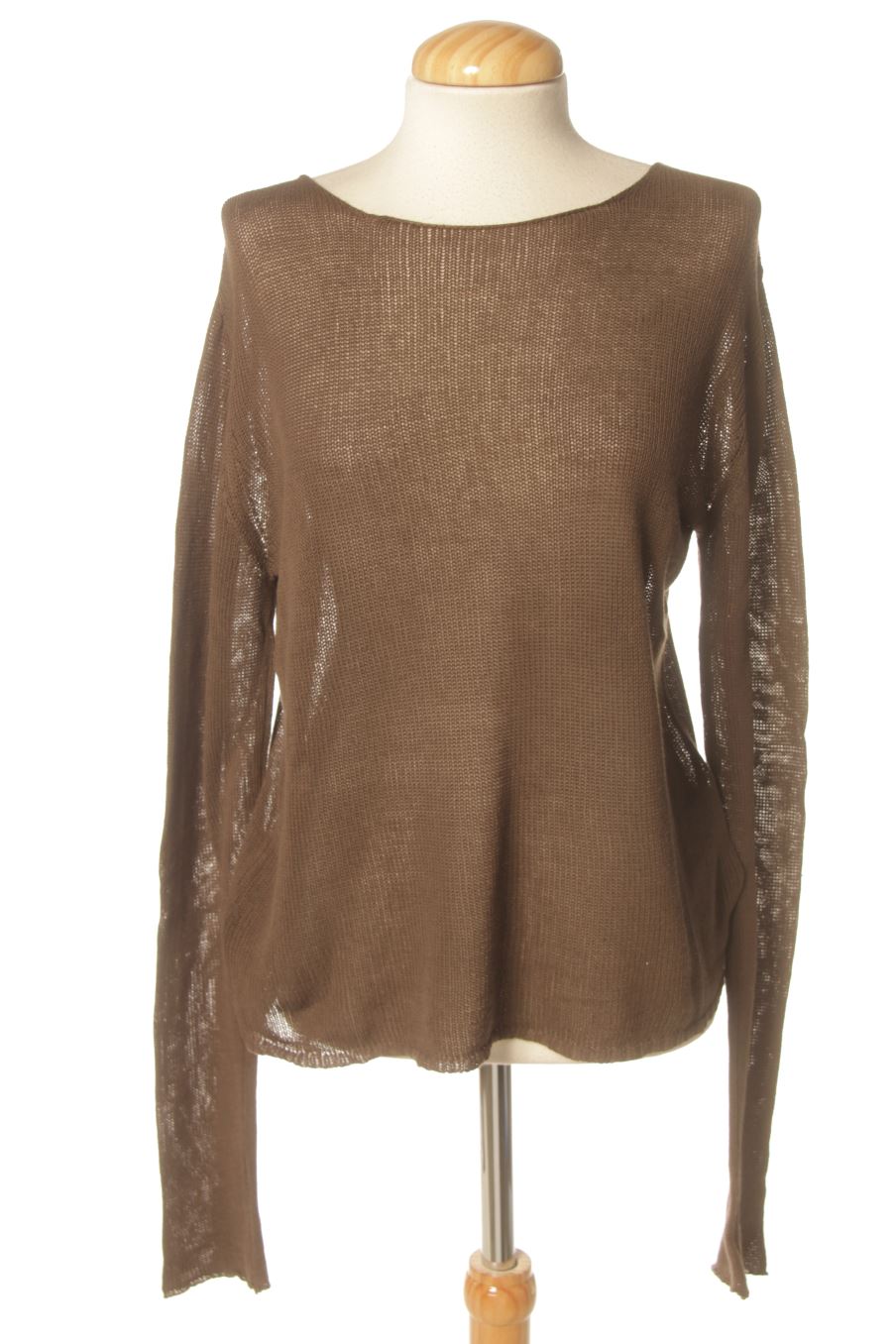Pull Zara de la taille L, de couleur marron