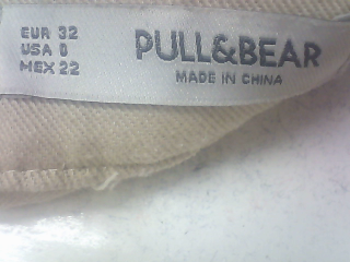 Vaqueros de Pull & Bear de la talla 32, de color beige de ropa vaquera