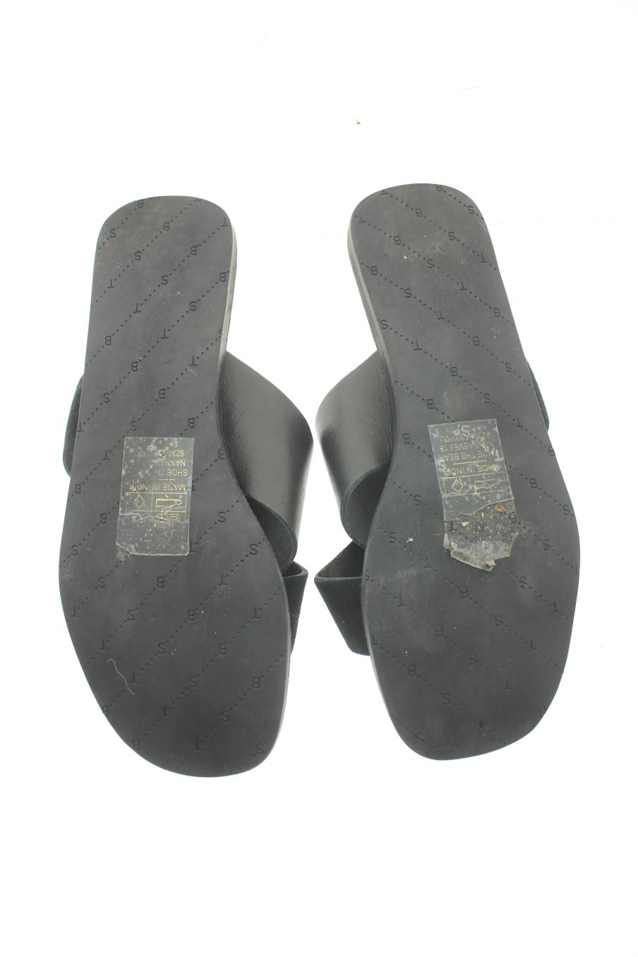 Sandalias planas de Shoe The Bear de la talla 38, de color negro de