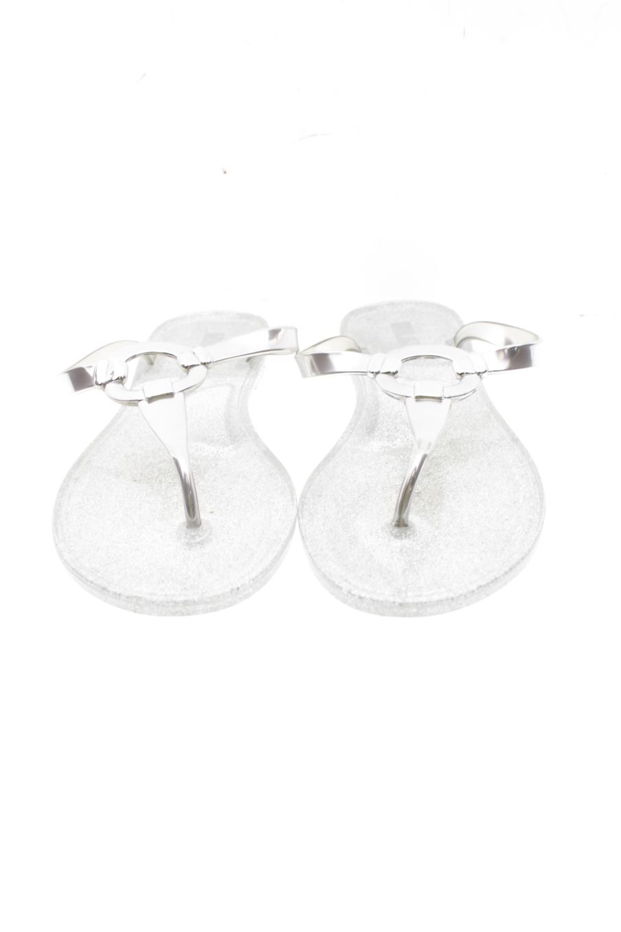 Chanclas de MILA TREND de la talla 37, de color plateado de