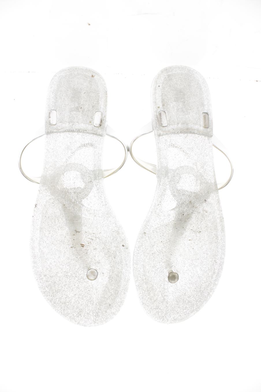Chanclas de MILA TREND de la talla 37, de color plateado de