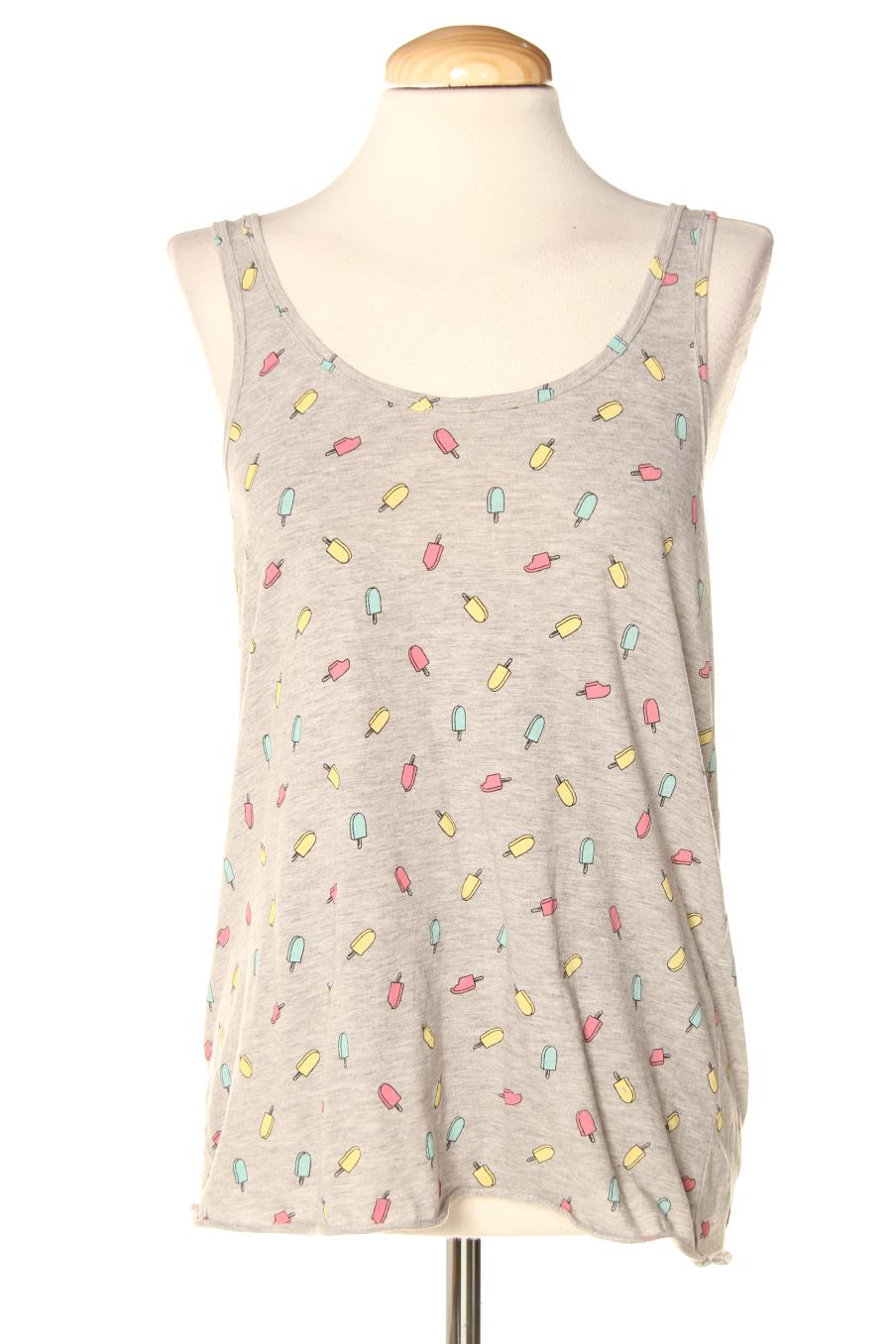 Camiseta sin mangas de Mango de la talla M, de color estampado