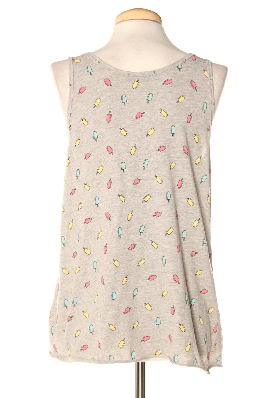 Camiseta sin mangas de Mango de la talla M, de color estampado