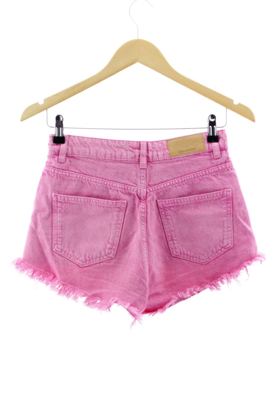 Shorts Stradivarius de la taille 36, de couleur rose de denim