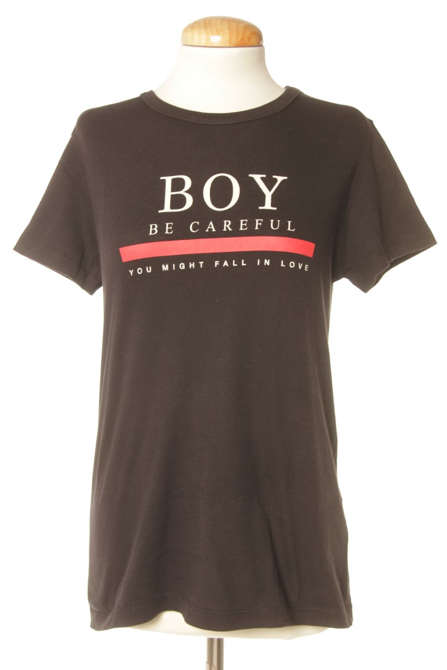 Camiseta de Stradivarius de la talla S, de color negro