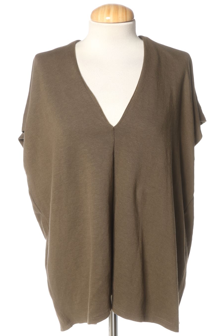 Camiseta de Zara de la talla L, de color marrón