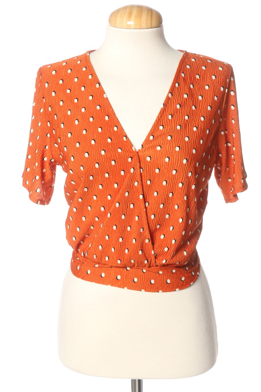 Blouse à manches courtes Bershka de la taille XS, de couleur imprimés