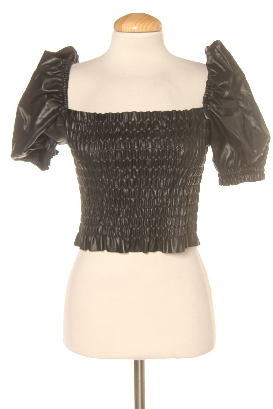 Blusa de manga corta de H&M de la talla S, de color negro de sintético