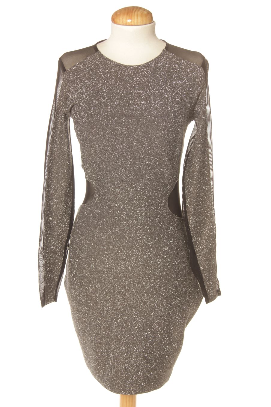 Vestido elegante de Express de la talla S, de color gris