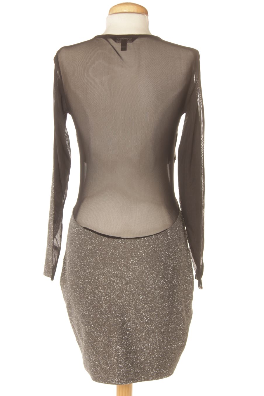 Vestido elegante de Express de la talla S, de color gris