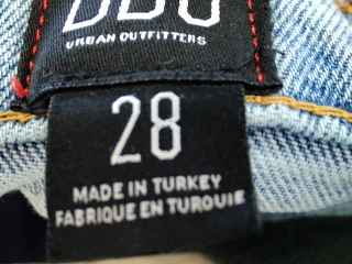 Jeans BDG de la taille 38, de couleur bleu de denim