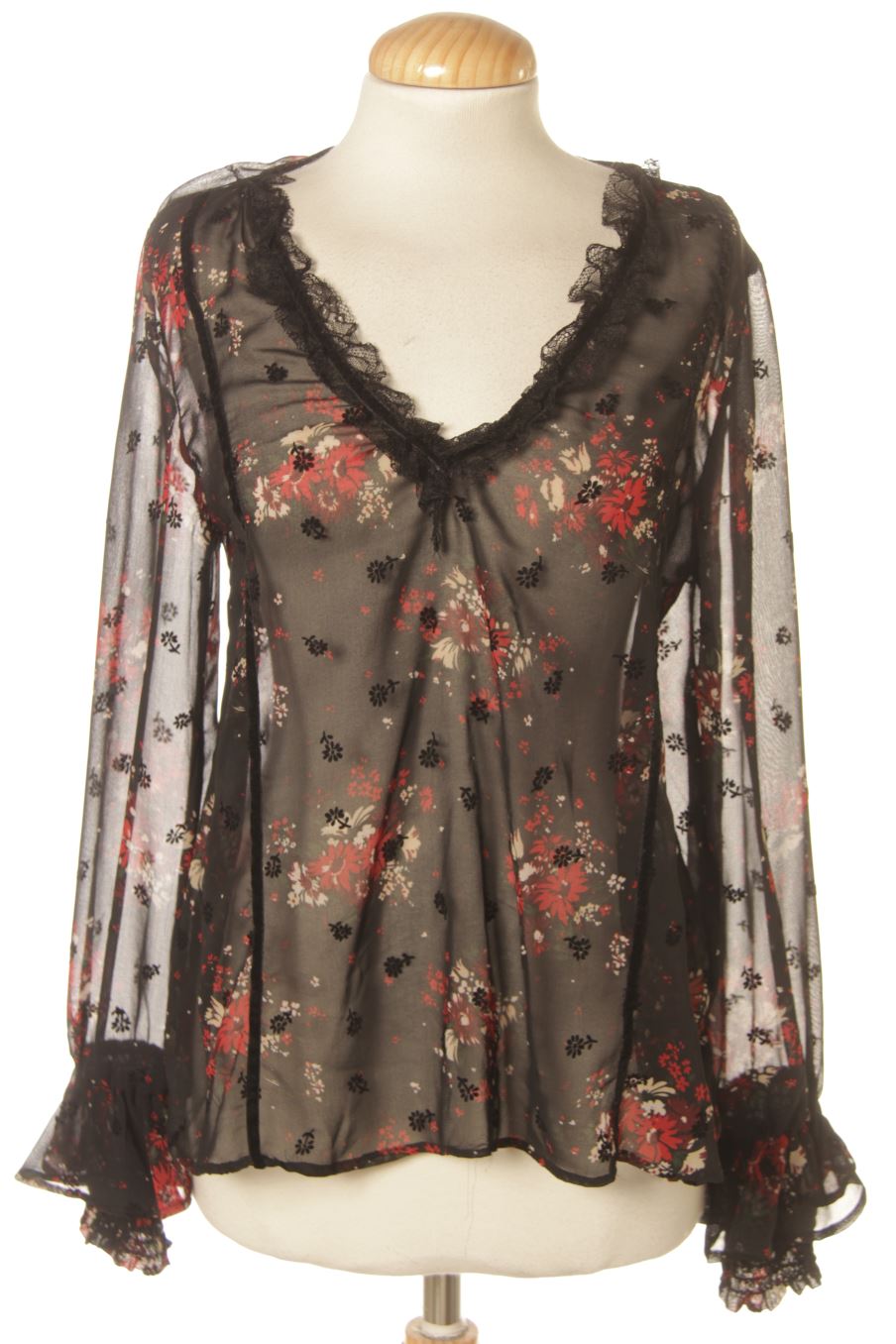 Blouse à manches longues Zara de la taille M, de couleur imprimés