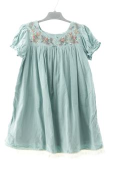 Aufwändiges Kleid 122 Coconut