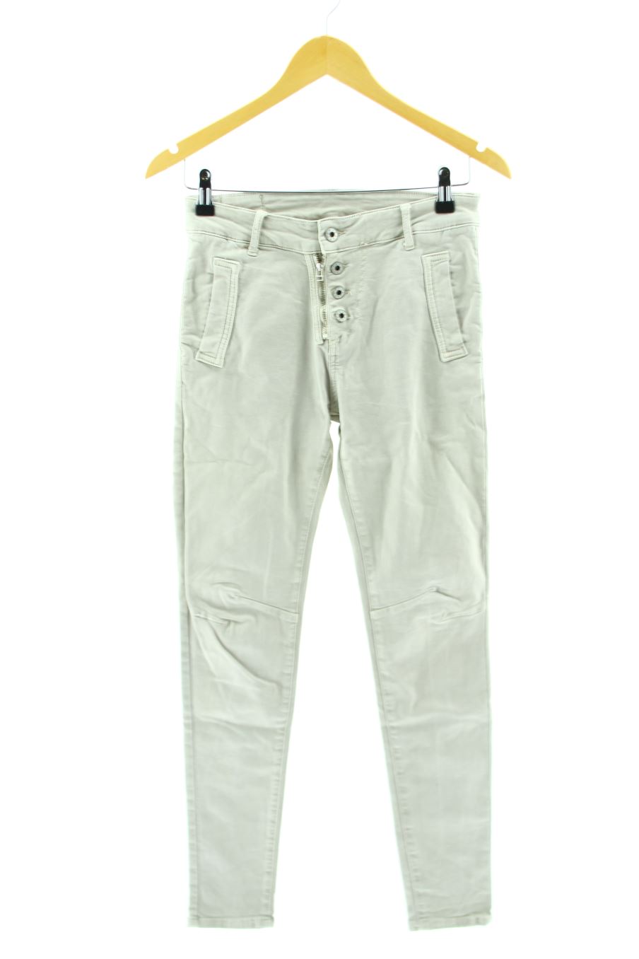 Jeans Made in italy de la taille S, de couleur beige de denim
