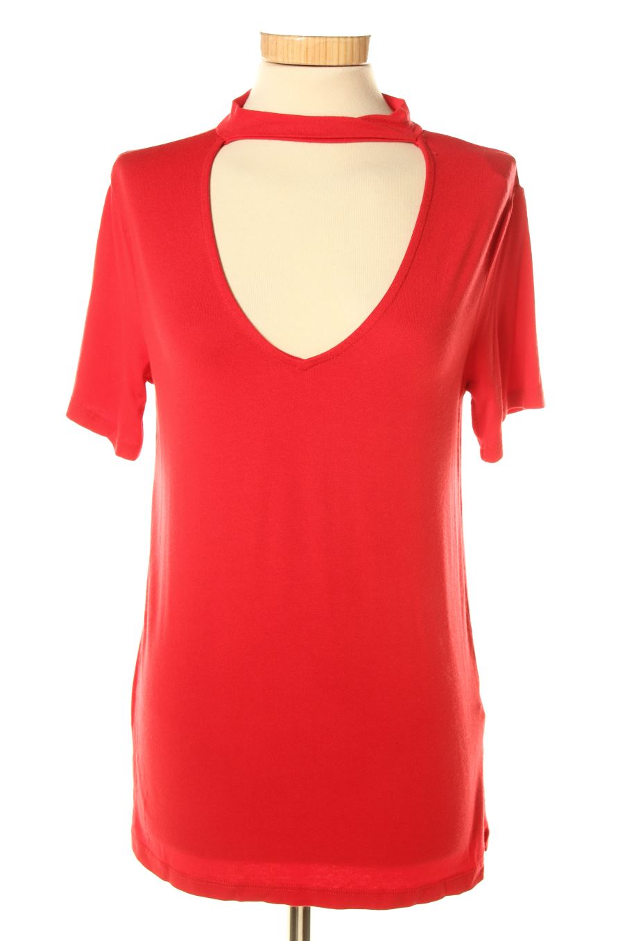 T-Shirt von Pull & Bear Größe S, Farbe Rot, für