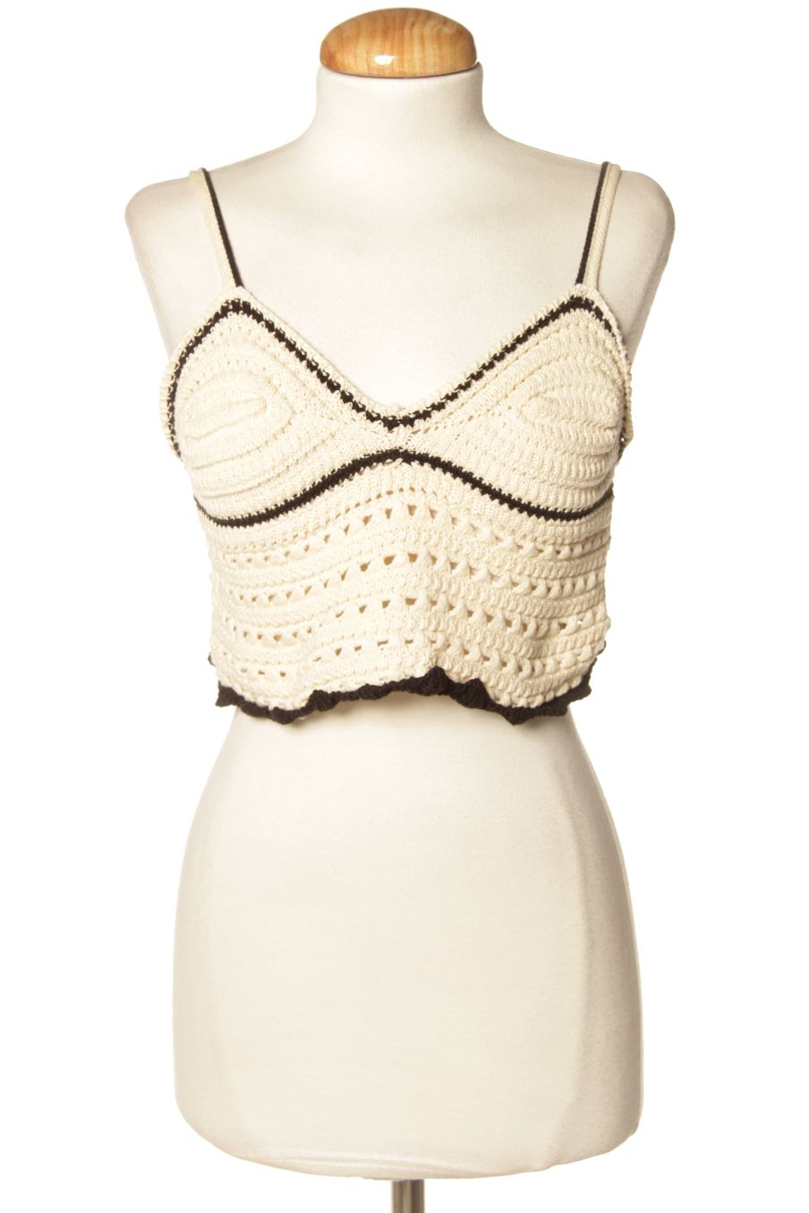 Top Zara de la taille S, de couleur beige