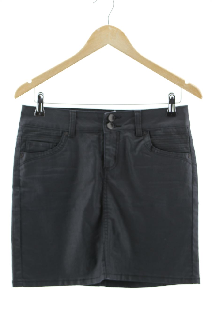 Jupe Camaieu de la taille 36, de couleur noir de denim