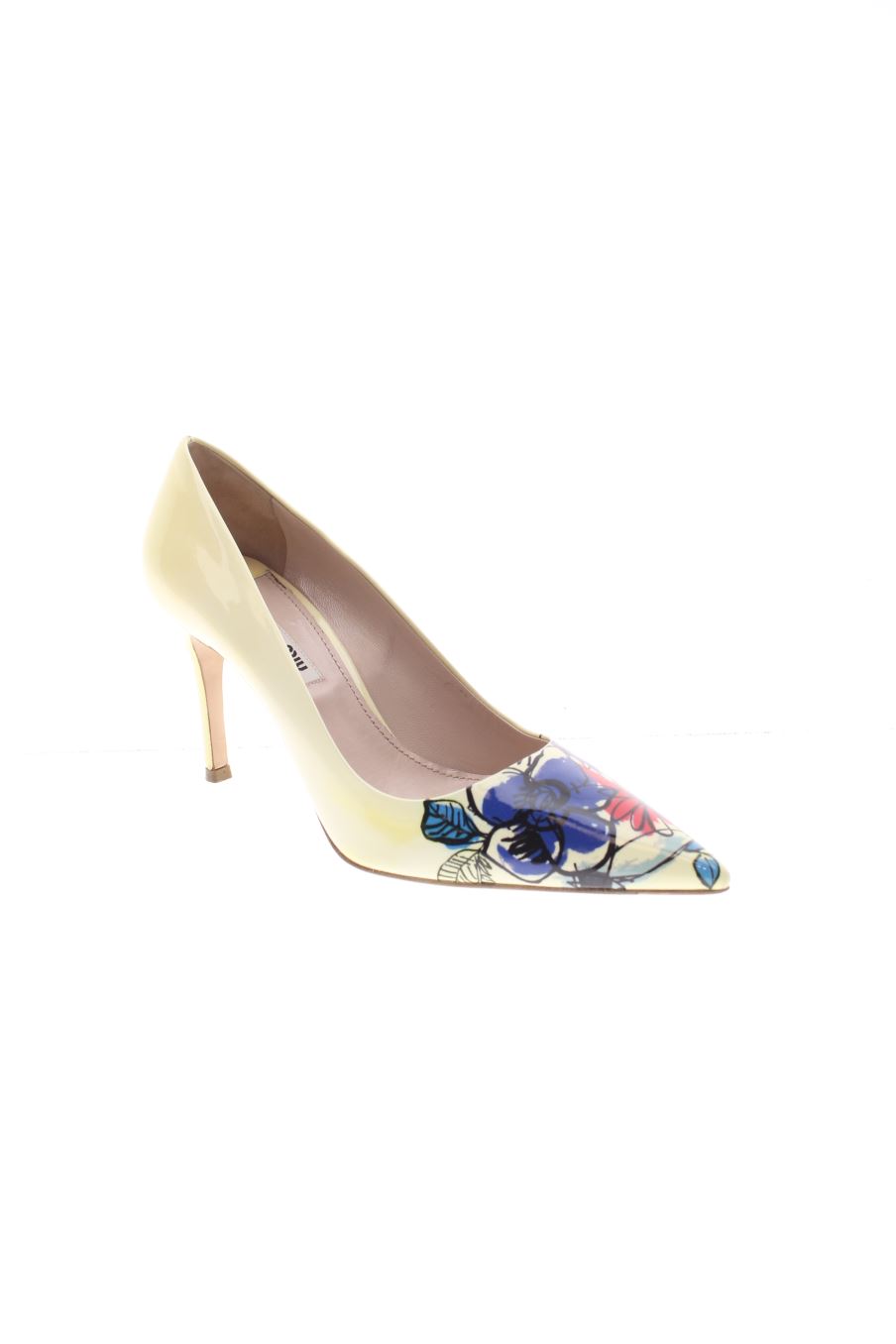 Zapatos de tacon de Miu Miu de la talla 38, de color flores de