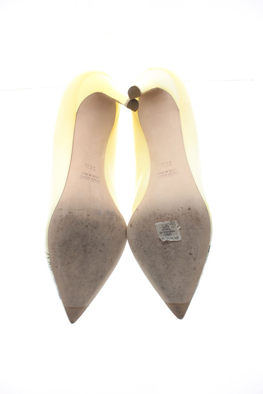 Zapatos de tacon de Miu Miu de la talla 38, de color flores de
