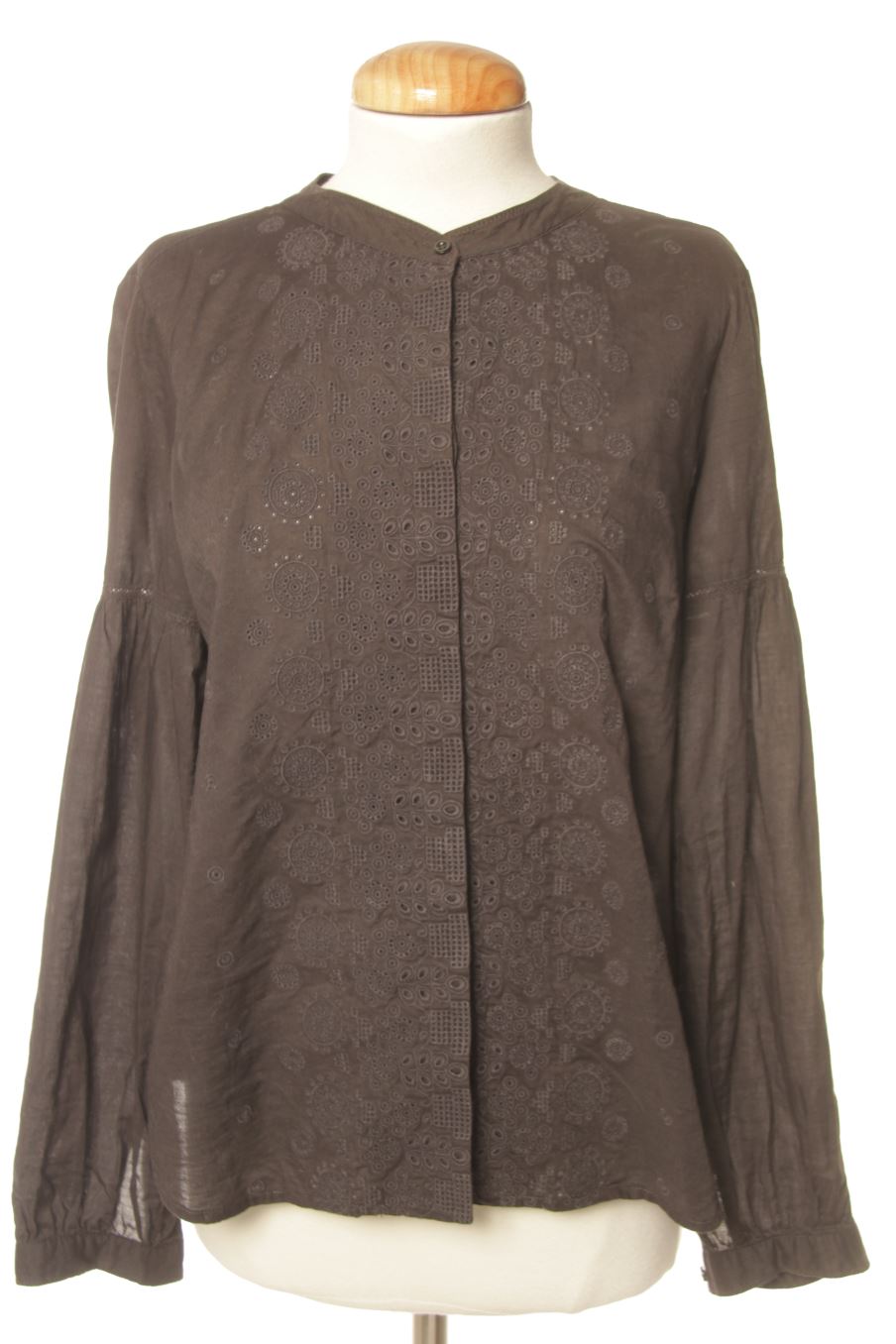 Blouse à manches longues Comptoir des Cotonniers de la taille 38, de couleur gris