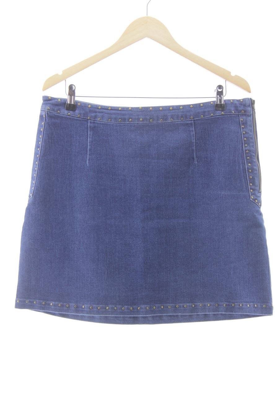 Falda de Naf Naf de la talla 44, de color azul de ropa vaquera