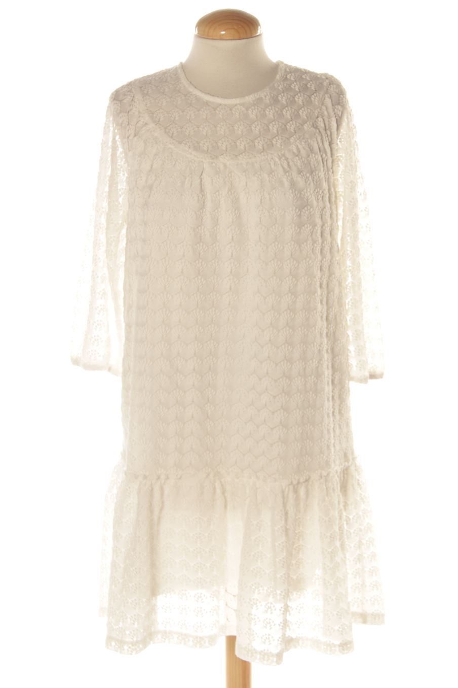 Robe casual Vila de la taille S, de couleur blanc
