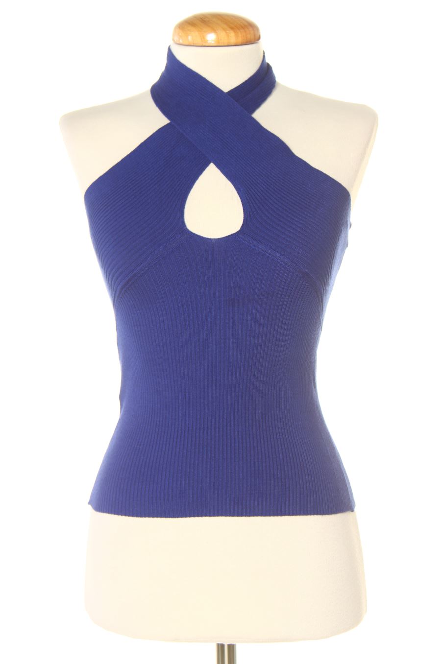 Top de Mango de la talla S, de color azul