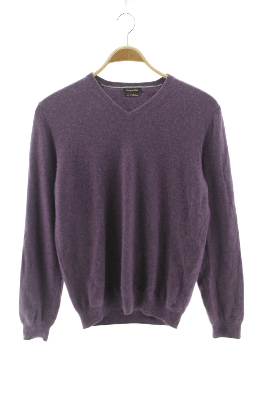 Pull à col rond en maille de laine · Marron · Pulls | Massimo Dutti