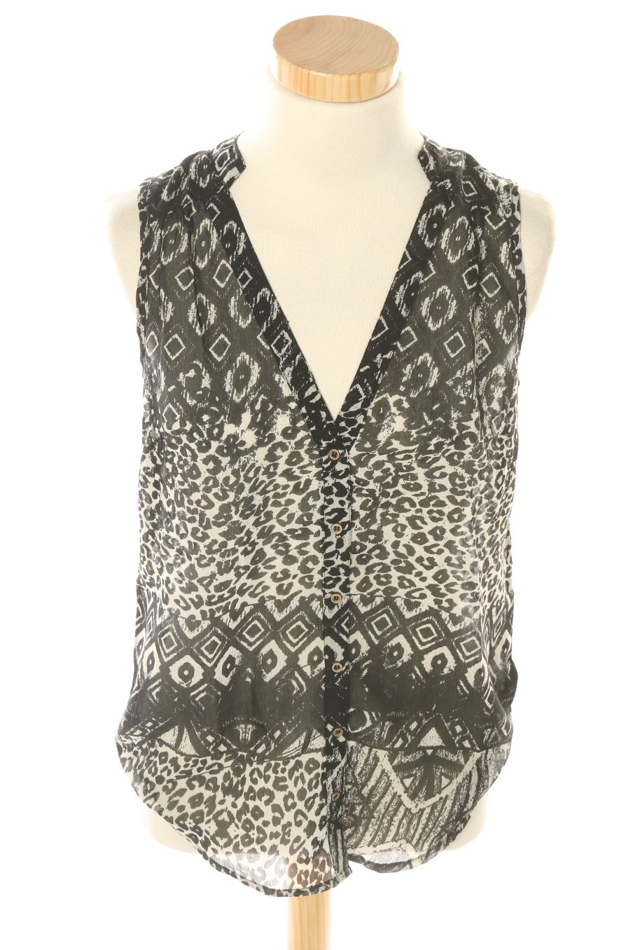 Camisa sin mangas de Stradivarius de la talla S, de color negro